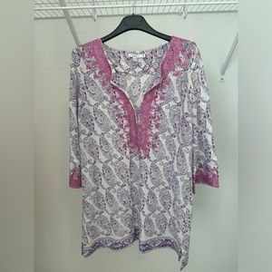 Light cotton, embroidered beach over up!